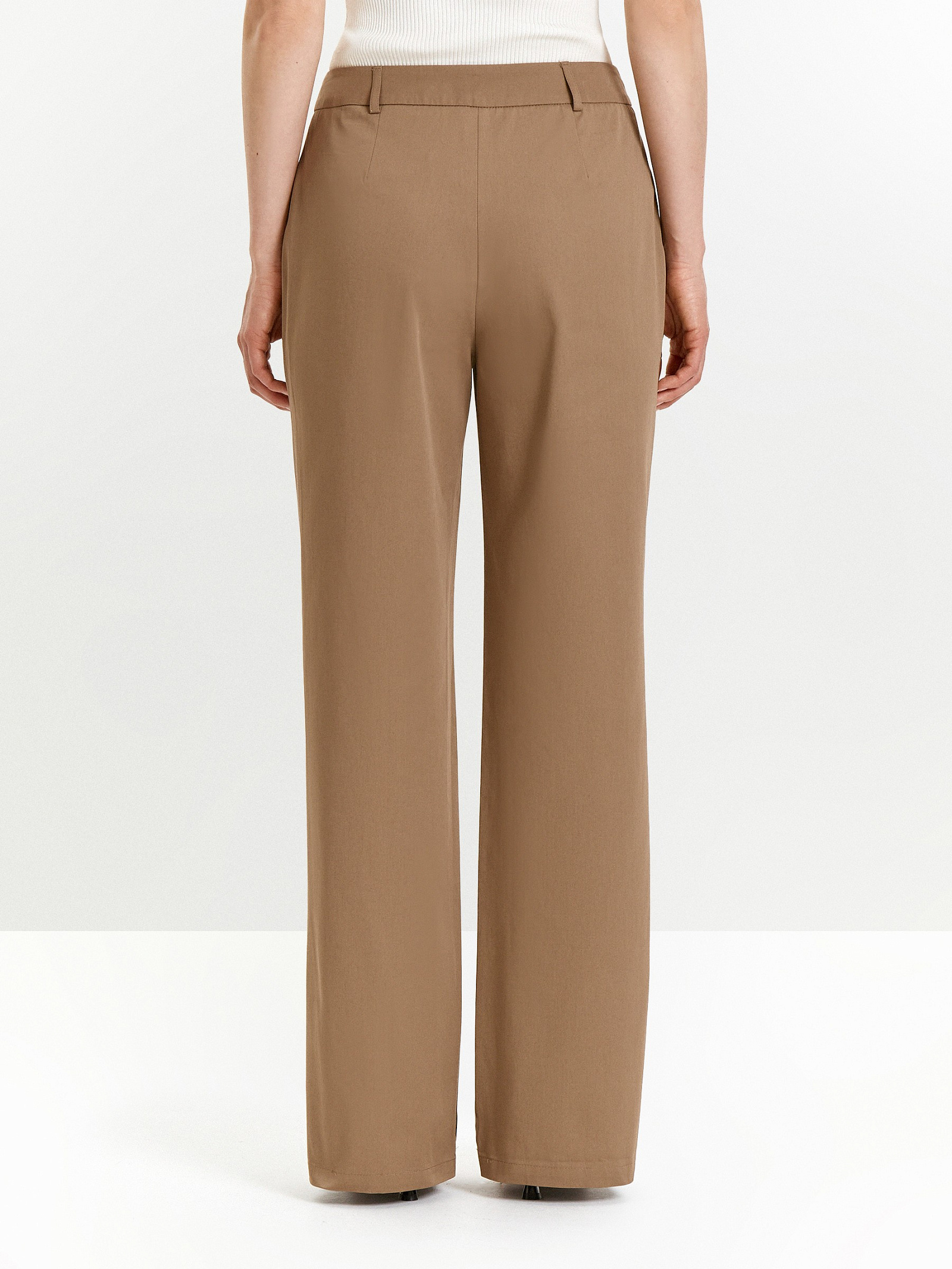 Брюки прямого кроя из хлопка